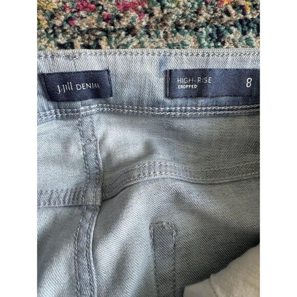 J.Jill Denim Tie-Dye High‎ Rise Cropped Size 8 - Picture 3 of 6